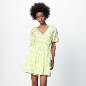 Zara embroidered dress